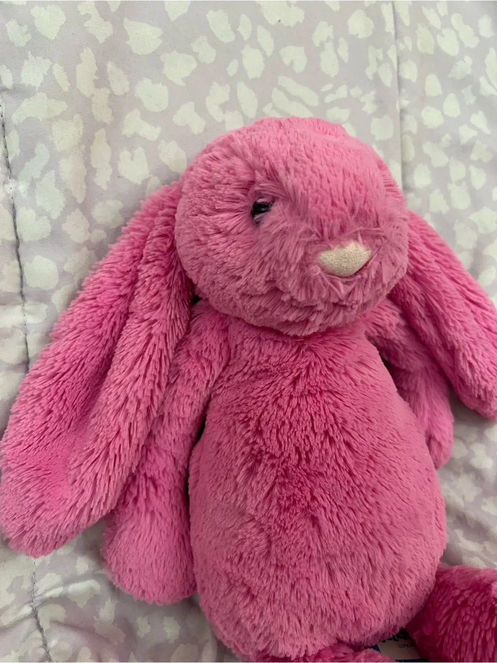 NWT Jellycat Medium Bashful Hot Pink Bunny Retired HTF Authentic